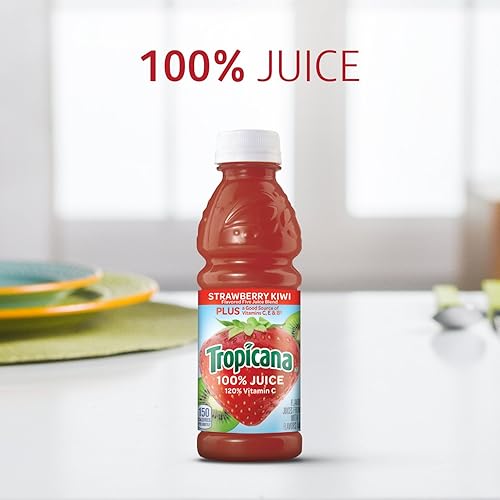 Tropicana 100% Juice Variety Pack (24 Count) Strawberry Kiwi
