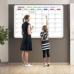 CALENBO Big Magnetic Whiteboard Calendar - 60 X 40