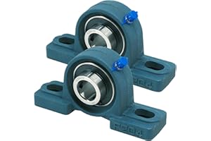 CHR PRECISION IN DETAIL CHR 2 Pack UCP204-12 Pillow Block Bearings | Mounted Pillow Block Bearings - Chrome Steel with 3/4" Bore | ISO 9001-2015 Certified