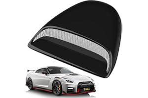 CK Formula Black Hood Scoop - Front Car Hood Vent Cover, No-Drill Universal Fit for Flat Hoods, Coupe, Trucks, SUV, JDM Style Body Kit, Waterproof, 1 Piece