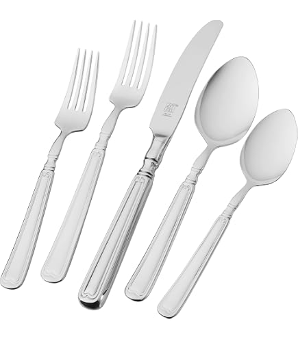 Amazon.com: ZWILLING Squared 45-pc 18/10 Stainless Steel Flatware
