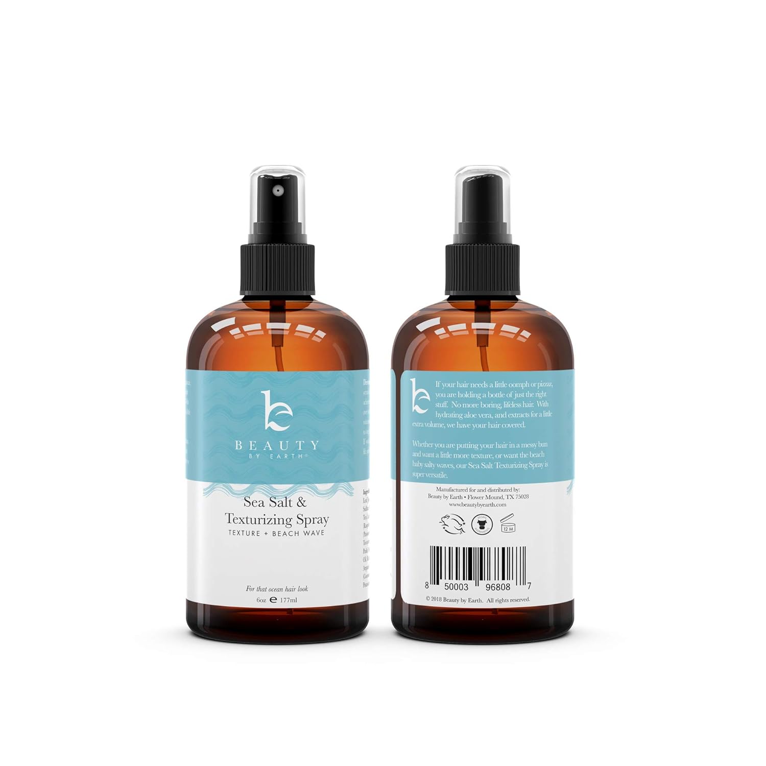 Sea Salt Spray for Hair - Texturizing Spray Hair Products, Hair Spray With Organic Aloe Vera, Beach Waves Spray, Sea Salt Spray, Texture Spray, Volumizing Spray Hair Products for Women, Hairspray 6oz : Beauty