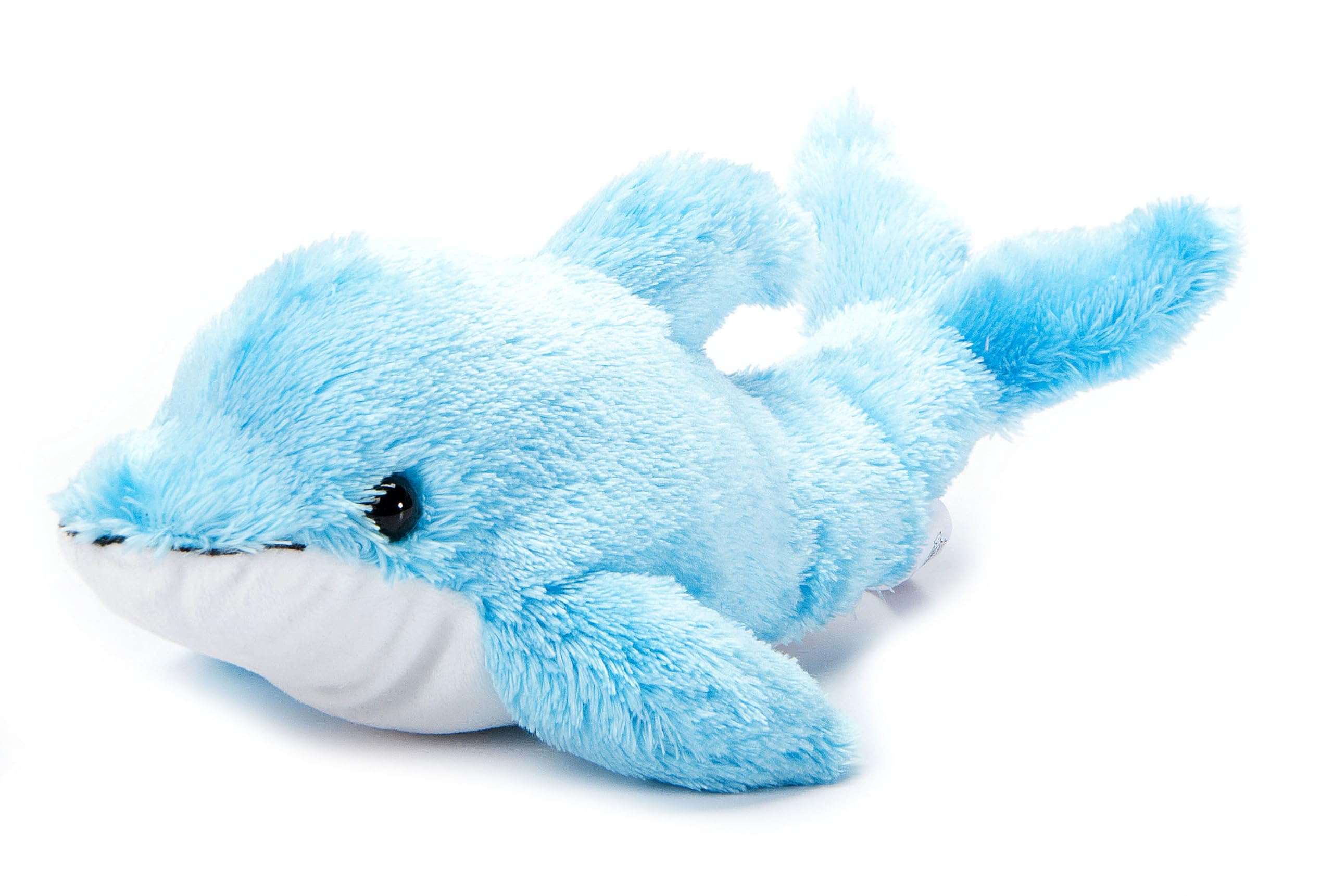 The Petting Zoo Blue Dolphin Stuffed Animal Plushie, Gifts for Kids, Scoopz Sealife Animals, Dolphin Plush Toy, 10 inches