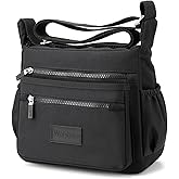 Wafybsre Handbags for Ladies Multi Pocket Purses for Women Messenger Shoulder Cross-body Bag