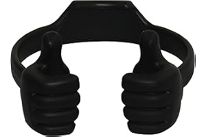 Honsky Thumbs-up Cell Phone Stand Holder, Tablet Stand Cradle for Desk Desktop Smartphone Cellphone Mobile Phone Tablets – Universal Adjustable Flexible, Black