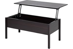 HOMCOM 39" Modern Lift Top Coffee Table with Hidden Storage Compartment, Center Table for Living Room, Coffee