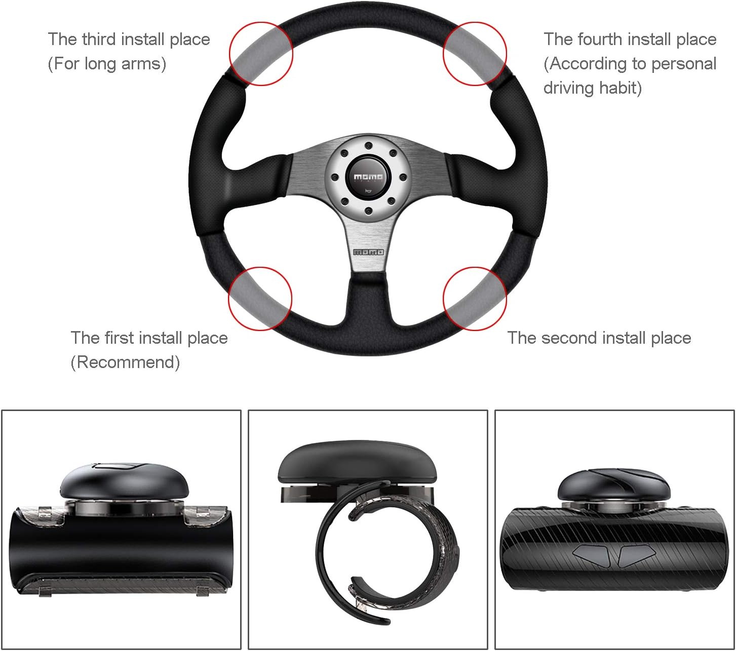 Silicon Hand Spinner Volant Voitures Boule De Volant Fermement installé et Tourne sans Effort
