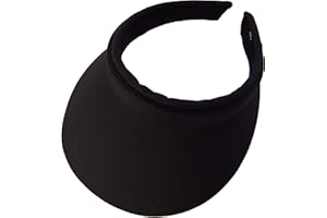 ZUCASE Women's Slip-on Visor, Black, one Size fits Most