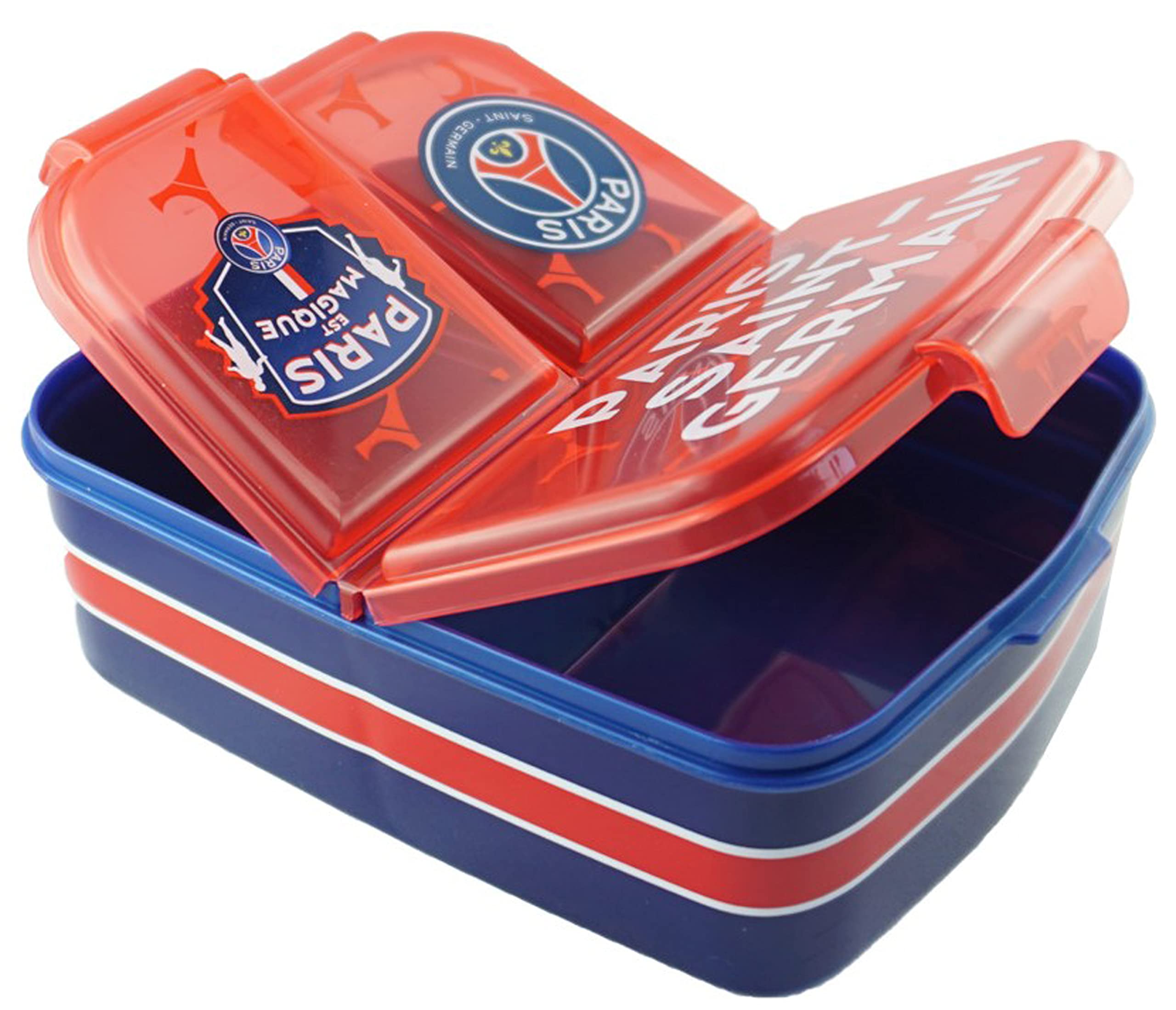PARIS SAINT-GERMAIN Sandwich Box, Official Collection, Blue, Polypropylene, MEAL_HOLDER, unisex, 1 Count
