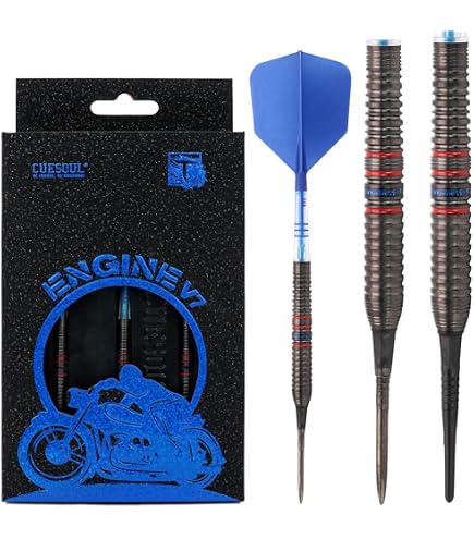 Amazon.com : CUESOUL Engine V8 18g Steel Tip 90% Tungsten Dart Set