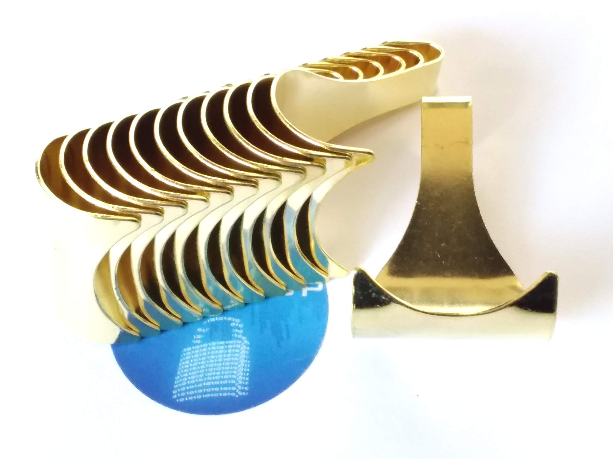 ShieldUp Brassed Mirror & Picture Rail Hooks x 10