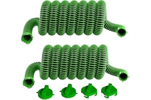 AVERONR 20 FT Sewer Hose extension for RV Camper - Two Extra Long 10 FT Heavy Duty Sewage Hoses - Upgrade TPE Material for Odor-Proof and Leak-Proof (20' Sewer Hose)