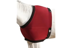 Harrison Howard Horse Shoulder Guard Thick Stretchy with Inner Soft Fleece Lining Adding Comfort Prevents Chafing Burgundy M