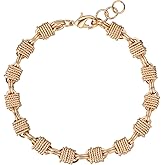 LOYATA Gold Bracelet for Women 14K Gold Plated Dainty Chain Simple Jewelry Gift for Women