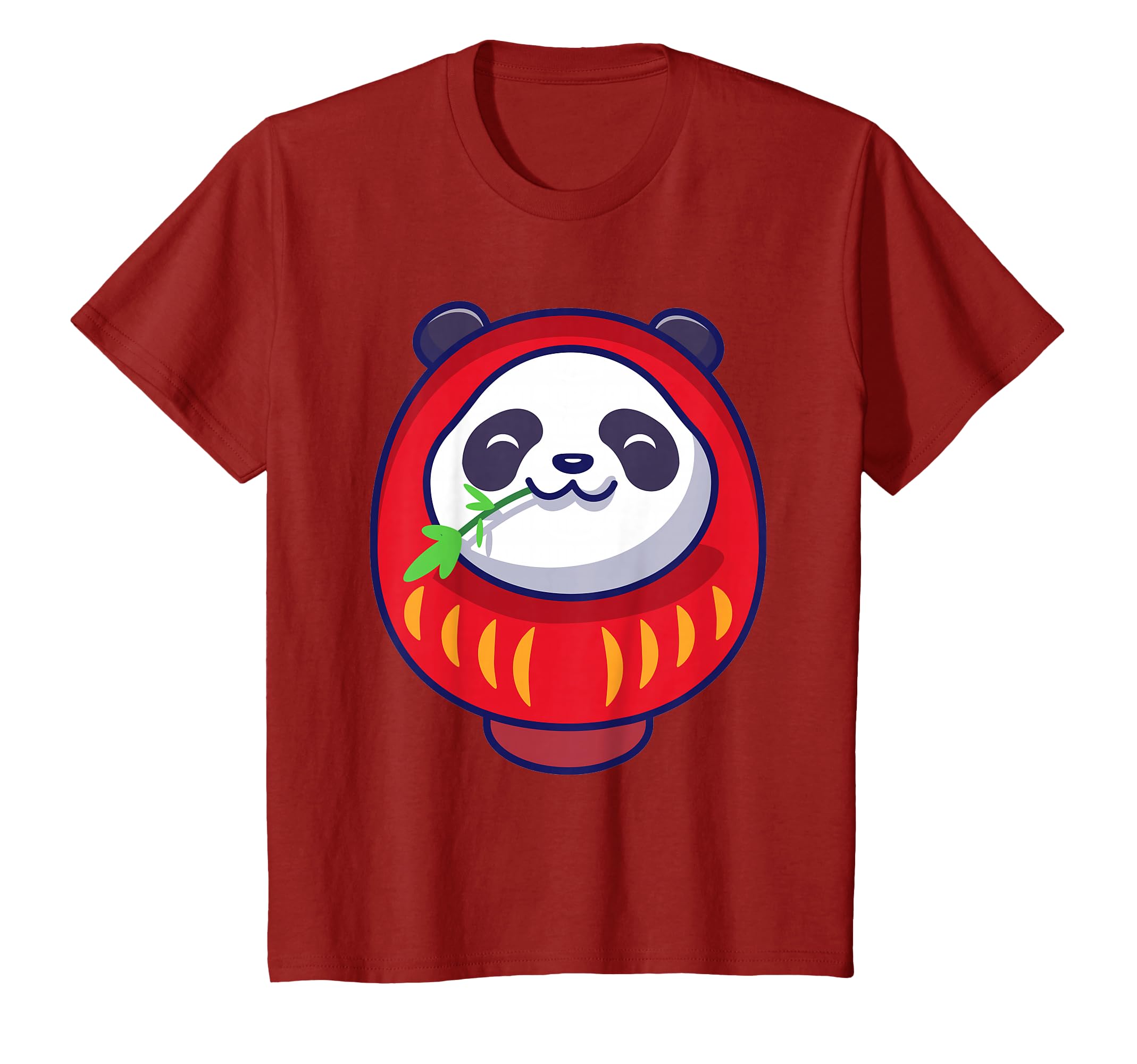 Japanese Daruma Doll Japan Cute Kawaii Panda Bear T-Shirt
