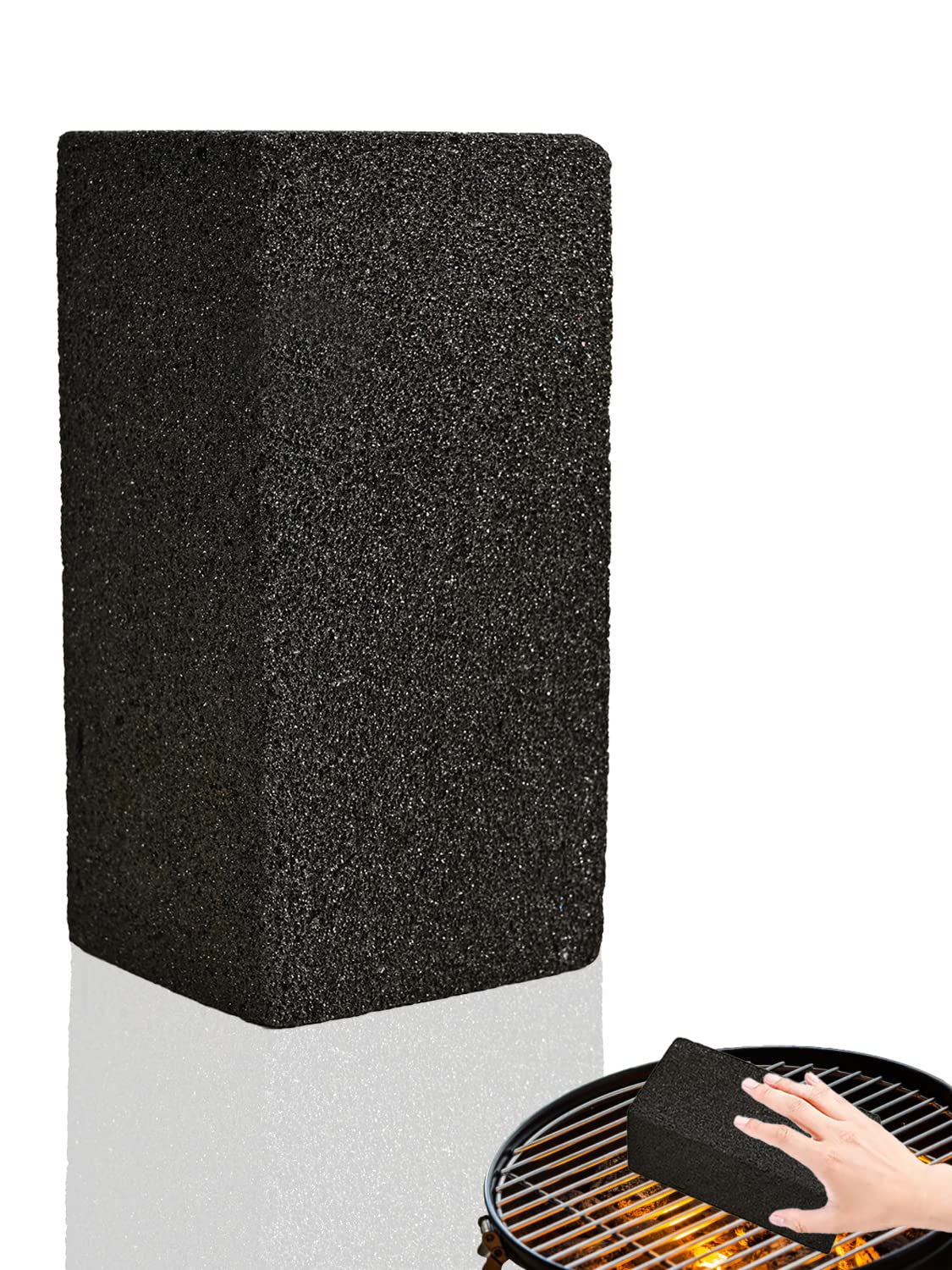 ChangWanna Grill Stone Cleaning Block - BBQ Pumice Griddle Grill Cleaning Brick, Magic Barbecue Scrubber Charcoal Stone Cleaner Commercial, Heavy Duty Grill Cleaning Block for Flat Top Rack