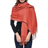 OHAYOMI Womens Thick Oversized Pashmina Shawl Wrap Scarves Soft Winter Warm Blanket