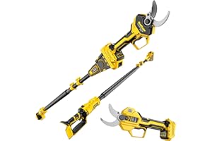 2-in-1 Electric Pole Pruning Shears Cordless Compatibility with 20V MAX Battery, 1.6" Cutting Diameter Pruner, 14.8 FT MAX Ex