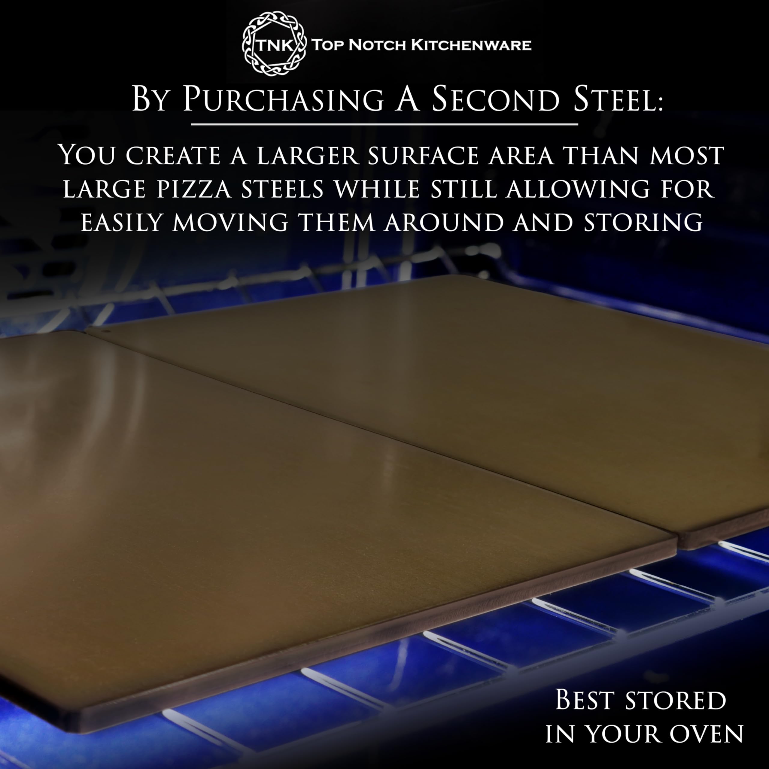 Premium Pizza Stone for Oven | Small But Expandable By Purchasing Two or More | Perfect Crispy Crusts | Durable Pizza Steel Stone | Deluxe Pizza Stone Offering Easier Cleaning, Handling and Storage