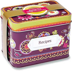 Smartbox Cooksmart - Caja de Lata para Recetas, Modelo Suzani ...