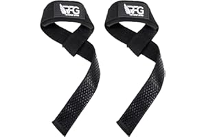 REVFORGE GEARS RFG Neoprene Lifting Straps for Gym Training – 24" Length, 2" width - Wrist Wraps for Weightlifting with 7mm Padded Cotton & Anti-Slip Silicone for Bodybuilding, Powerlifting & Deadlifts