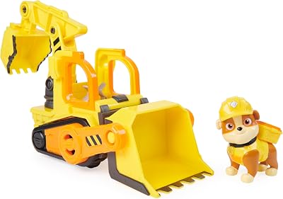 Rubble & Crew Rubble’s Bulldozer Toy Truck with Movable Parts
