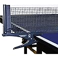DOUBLE FISH Collapsible Table Tennis Net-Post Set Adjustable Training Competition Professional Ping Pong Nets Posts with Strength Screw Clamp Easy Set Up Stable Base for Standard Table