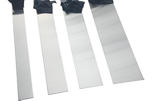 EPIC QT Grade 304 Stainless Steel #4 Brushed Sheet Metal Gap Filler Finishing Strip Trim, 20ga (36 inch Long, 1.25 inch Wide)