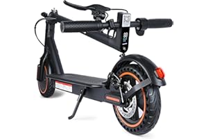 WIDOWAY Electric Scooter for Adults, 8.5" Solid Tires, 350/500W Motor, 16/19MPH Max Speed & 12/21 Miles Range, Portable Foldable E-Scooter with Smart APP, Cruise Control, Dual-Brake System（Two Models）