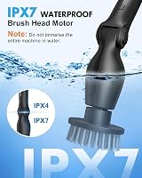 HOOFUN Electric Spin Scrubber 2024 Upgraded Cordless Power Brush 8 Heads view 7