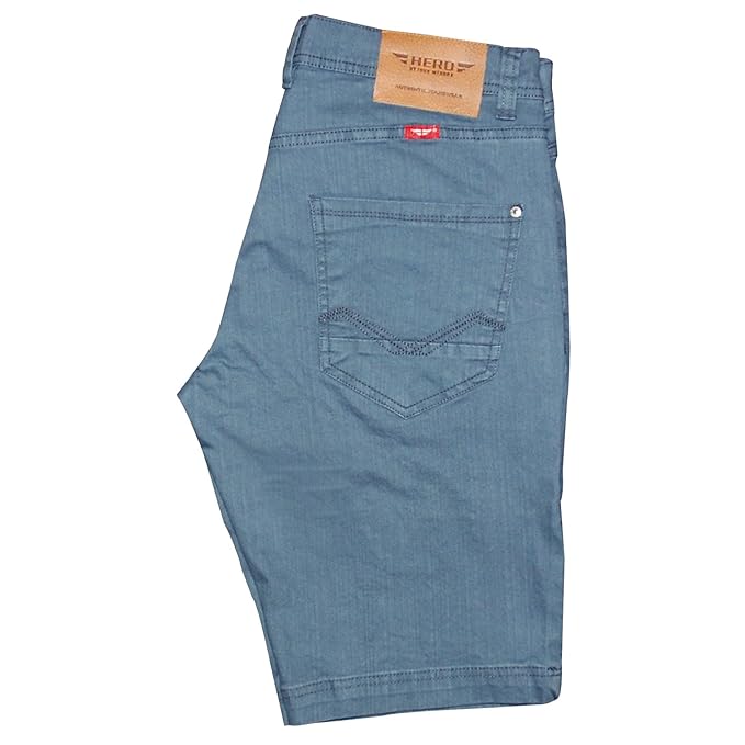 HERO BY JOHN MEDOOX Hero Herren Denim Bermuda Stretch Jeans Hose Short Outdoorjeans