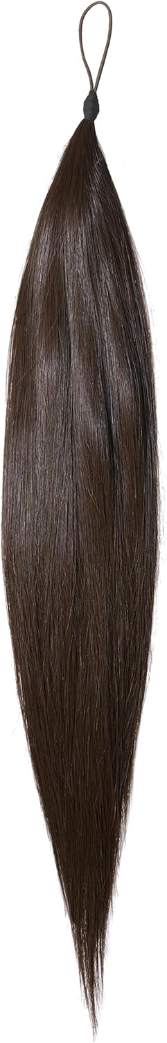 Thermofibre Hair Addition Silky Straight 24" Colour HA2/4 - Dark Brown/Chestnut Brown (Versatile Ponytail and Braid Hair Switch)