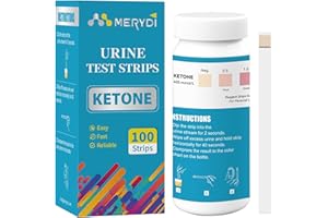Ketone Test Strips, Urine Test Strips for Ketogenic Diet Tracking 100ct