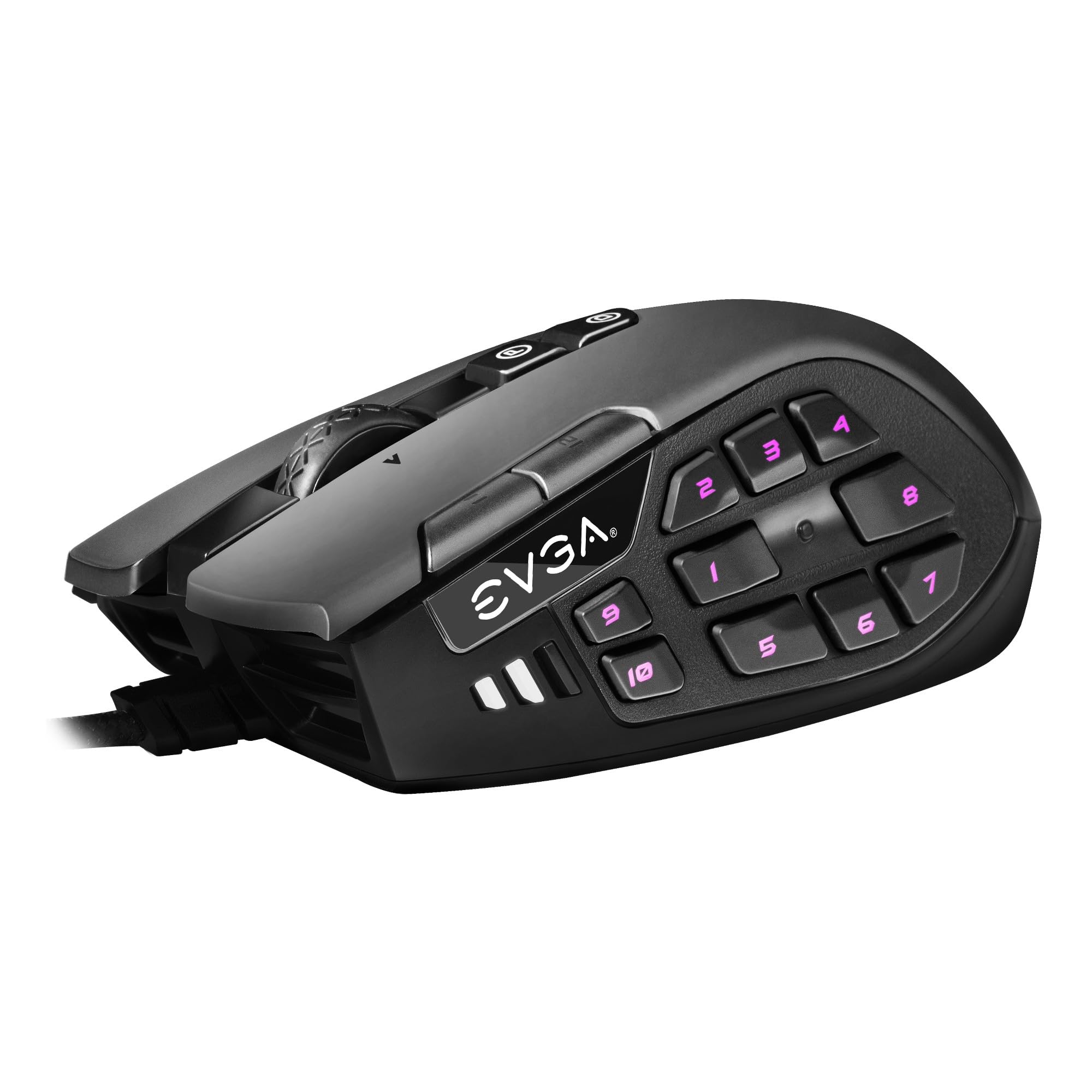 Photo 1 of EVGA X15 MMO Gaming Mouse, 8k, Wired, Black, Customizable, 16,000 DPI, 5 Profiles, 20 Buttons, Ergonomic 904-W1-15BK-KR