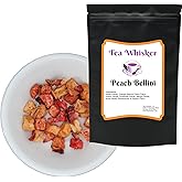 Tea Whisker 4oz Peach Bellini Loose Leaf Herbal Tea 100% Natural Ingredients Caffeine Free