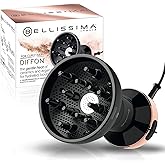 Bellissima Diffon Ceramic Diffuser Hair Dryer for Curly Hair - 2-in-1 Blow Dryer with Diffuser - Reduces Frizz, Defines Curls, Volumizes - Lightweight, Compact, Easy Hold Handle