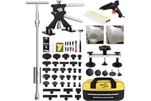 Fly5D 70PCS Dent Puller Kit, Dent Remover Tool for Car, Dent Repair Kit, Car Dent Puller Kit Repairs 99% of Dents on Car Body for Most Car Dent Repair and Home DIY Dent Removal