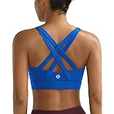 RUNNING GIRL Sports Bra for Women High Support,Molded Cup Strappy Running High Impact Sports Bras for Women