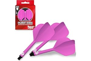 Shot! Darts Flight Deck One Piece Dart Flight and Shaft System, Reduced Deflections, Standard Shaped Flight (350 Micron) Available in Set of 3