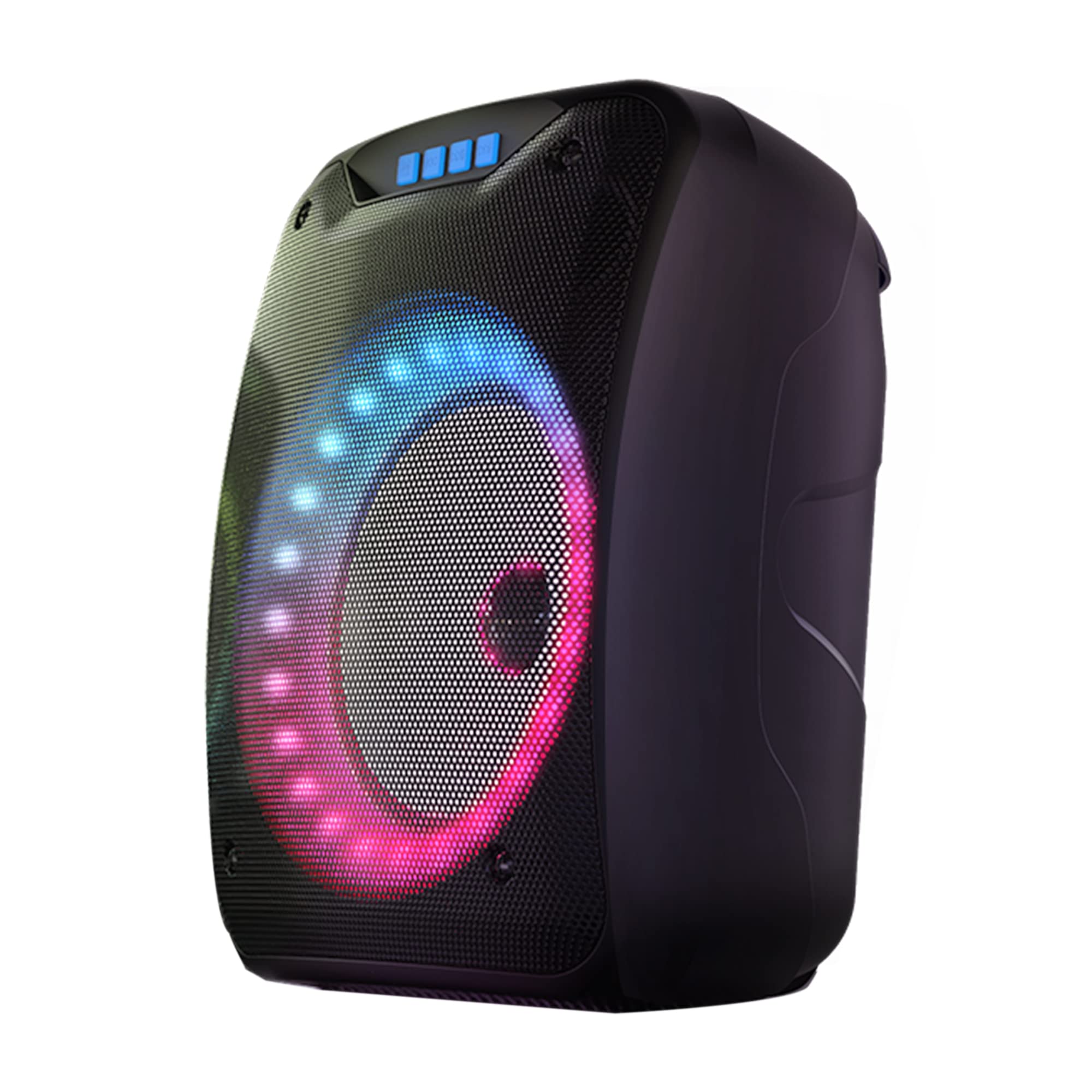 Shinco Portable Wireless Speaker, Compact Size Loud Volume Strong Bass and Colorful Lights, Compatible with Microphone, Bluetooth Speaker for Small Party, Home, Outdoors