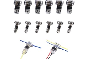 Mavelovs T Tap Wire Connectors for 14-18 AWG, Self-Stripping Wire Connectors 3 Way Combo, Quick Wire Splice Connectors, Solderless Low Voltage and High Voltage Wire Connectors