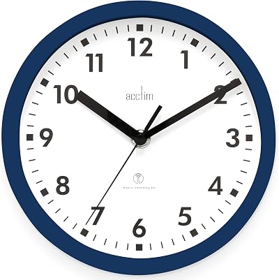 Acctim Nardo 20cm Radio Controlled Midnight Blue Wall Clock