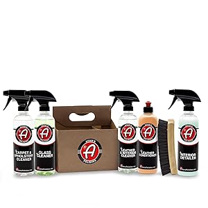 Adam's Interior 6 Pack - Includes 6 Iconic Products to Completely Clean & Restore Your Interior - Clean, Restore, and Protect Your Seats, Dash, Vinyl, Leather, and More