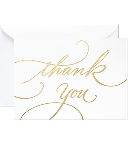 Hallmark Thank You Cards, Gold And White Bulk (40 Thank You - View #10