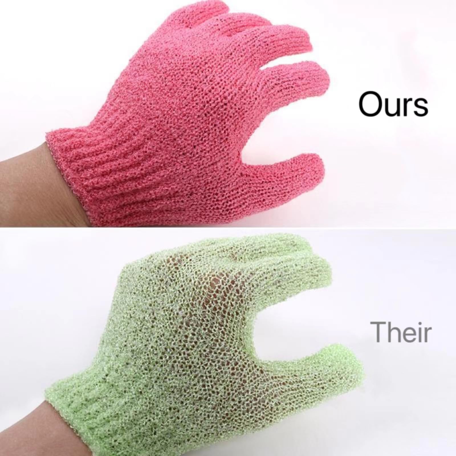 12 Pcs Exfoliating Bath Gloves,Deep Scrubbing Dead Skin Shower Gloves for Beauty Spa Massage Skin Shower Body Scrubber and Suitable for Men,Women