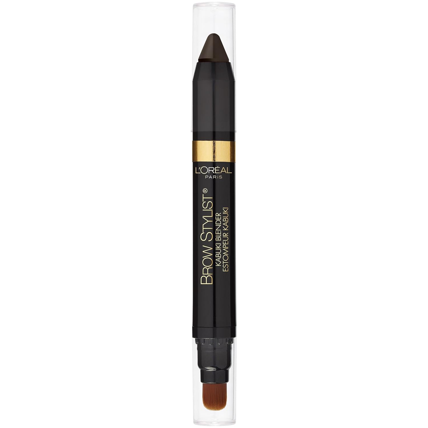 L'Oreal Paris Brow Stylist Kabuki Blender Brow Crayon, Dark Brunette, 0.05 oz.