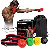 Dermasy Boxing Training Ball Set with Headband for Reaction Speed