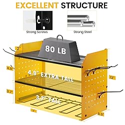 TRZZ Power Tool Organizer, 3-Tier Drill Holder Wall