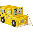 Delta Children CoComelon School Bus Toy Box - Greenguard Gold Certified