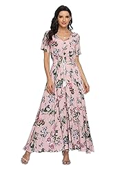 VintageClothing Women's Floral Print Maxi Dresses